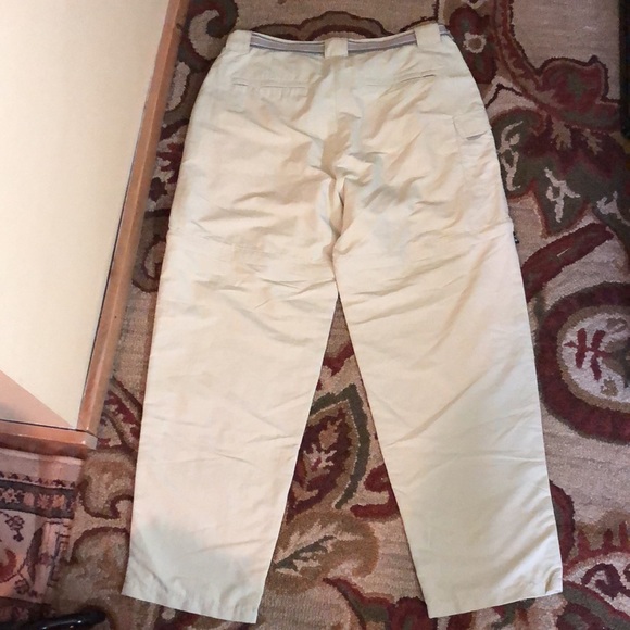 Vintage LL BEAN Size Large Convertible ZipOff Cargo Webbed Logo Belt Supplex NEW - Picture 4 of 16